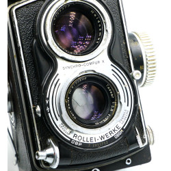 Cámara TLR Rolleiflex T con Tessar 75mm f3.5