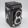 Cámara TLR Rolleiflex con objetivo Tessar 75mm f/3.5
