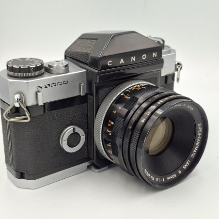 Cámara SLR Canonflex R2000 con objetivo Canon 50mm f/1.8 - Artículo segunda mano