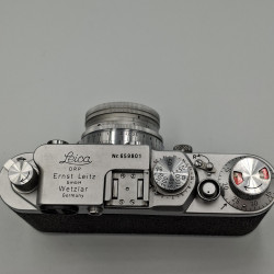 Cámara telemétrica Leica IIIf "Red Dial" (1953) con objetivo Summicron 50mm f/2 "Thorium"(1952)