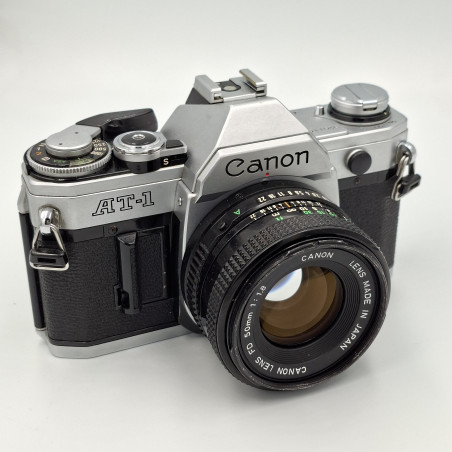 Cámara SLR Canon AT-1 con objetivo Canon FD 50mm f/1.8 - Artículo segunda mano
