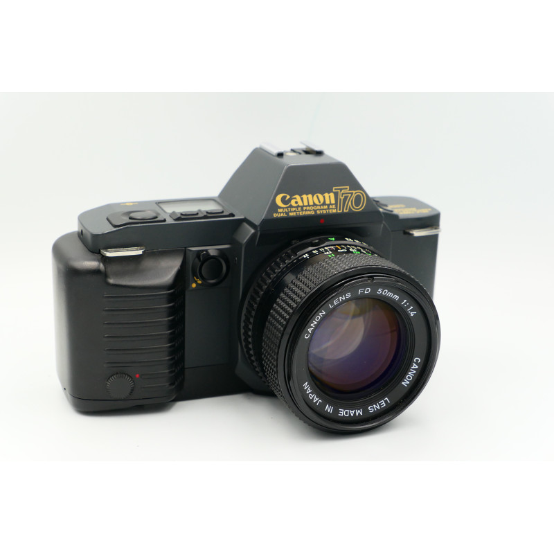 Cámara SLR Canon T70 con Canon FD 50mm 1.4 - Artículo segunda mano